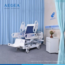 AG-BR001 longitud de la salud extienden la altura regulable 8 función eléctrica CPR parachoques de la rueda de control cama de hospital utilizado para la venta